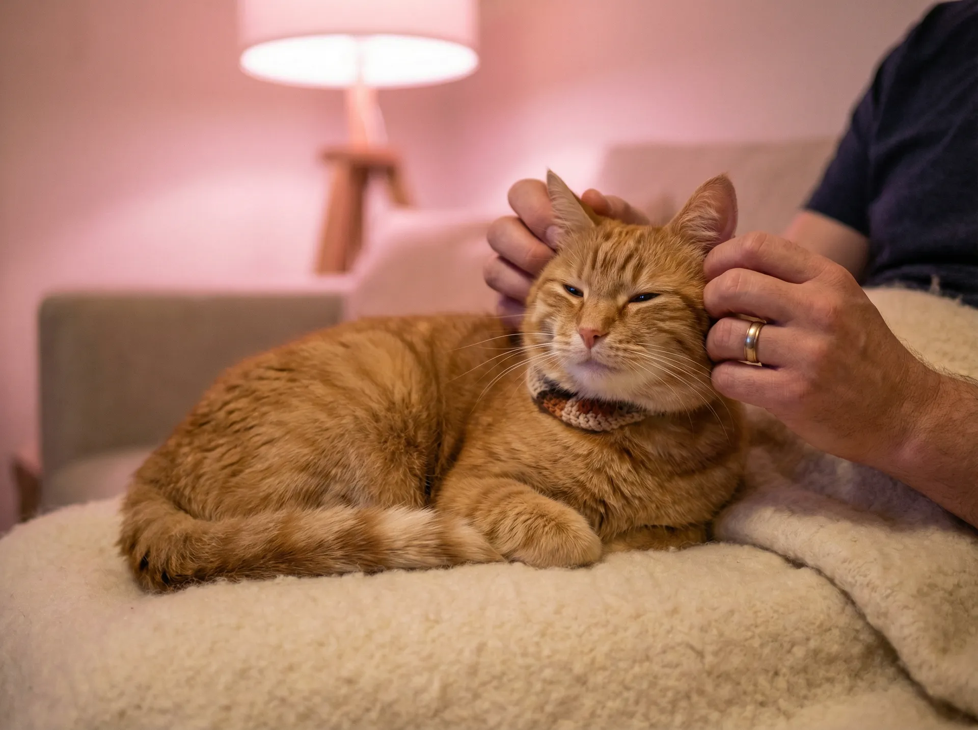 猫咪被温柔抚摸的幸福时刻 - 我家教授是秦守
